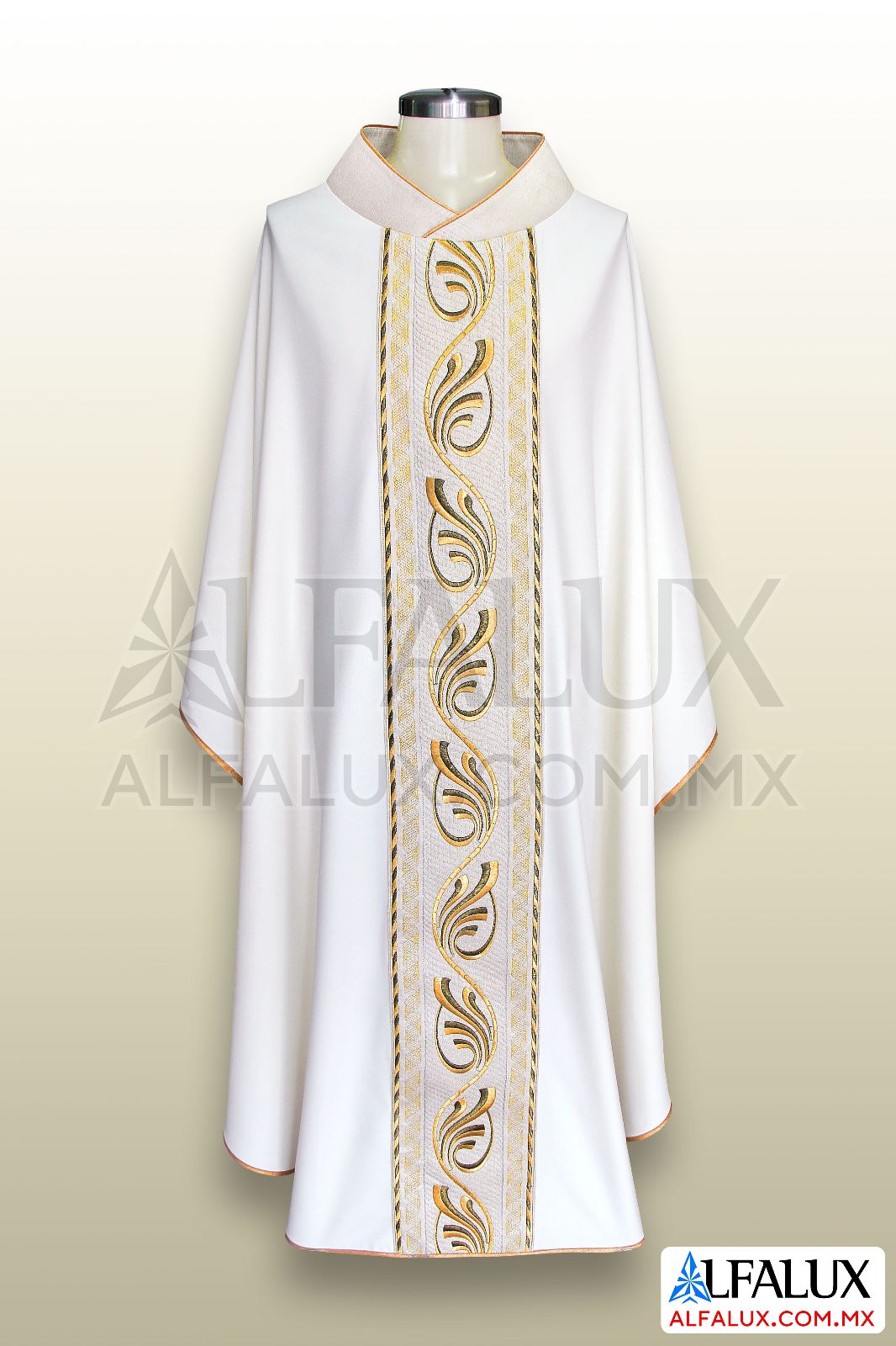 01 FUENTE Alfalux Casulla Central Perla Bronce Brocado 23